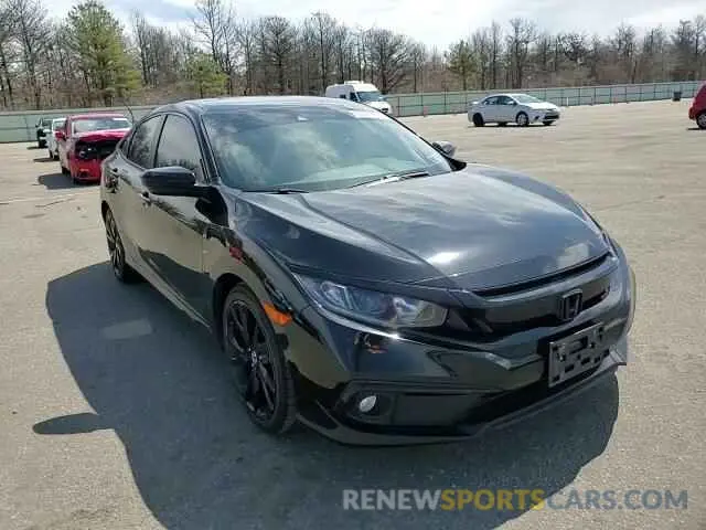 11 fotografías del automóvil dañado 2HGFC2F8XKH543687 HONDA CIVIC 2019