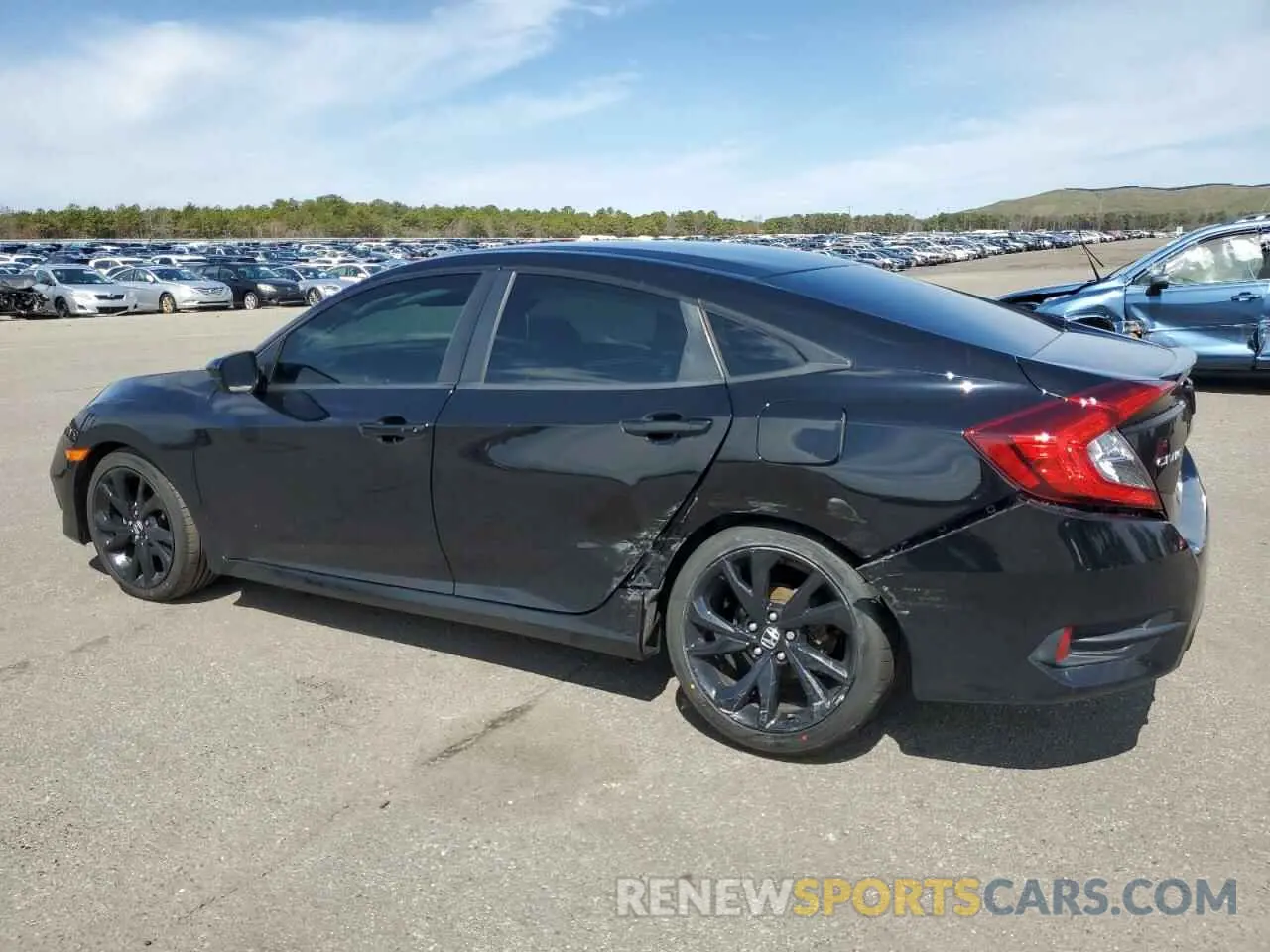 2 fotografías del automóvil dañado 2HGFC2F8XKH543687 HONDA CIVIC 2019