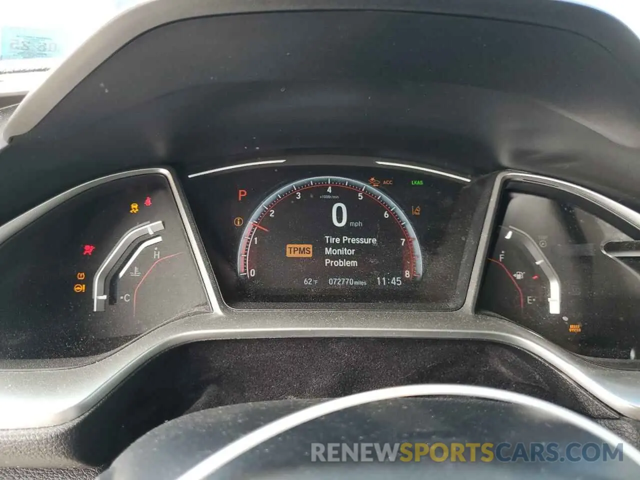 9 fotografías del automóvil dañado 2HGFC2F8XKH543687 HONDA CIVIC 2019
