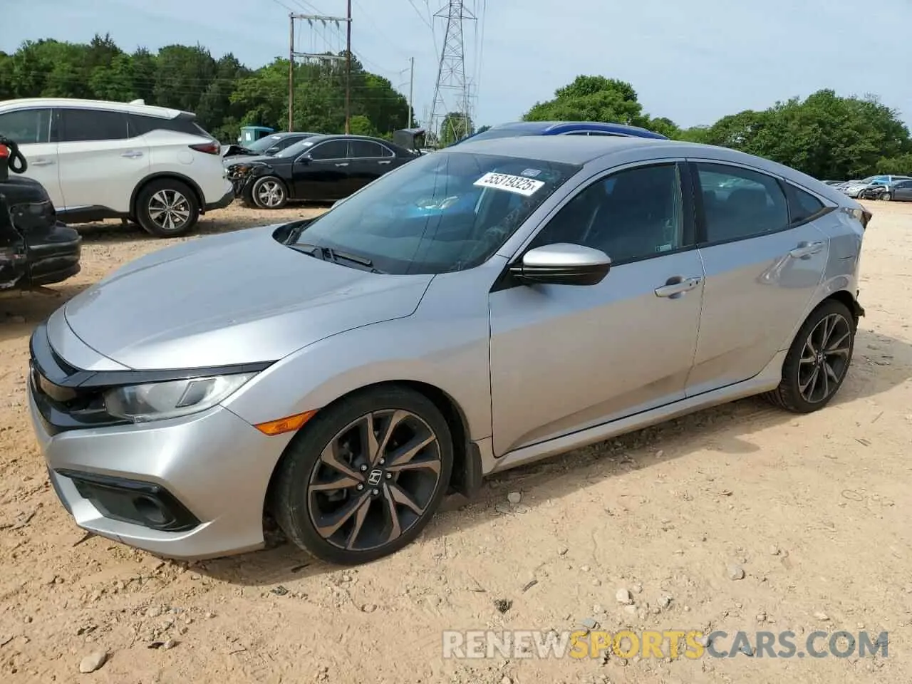 1 fotografías del automóvil dañado 2HGFC2F8XKH564149 HONDA CIVIC 2019
