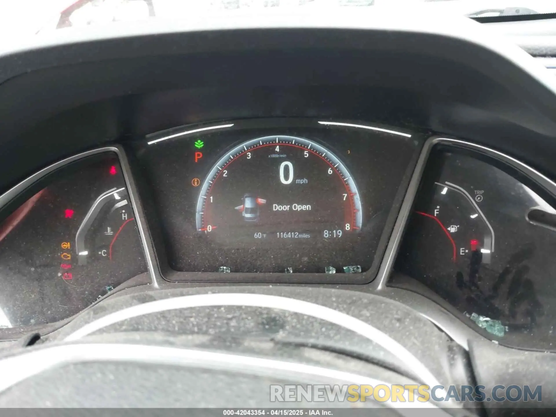 7 fotografías del automóvil dañado 2HGFC2F8XKH585650 HONDA CIVIC 2019