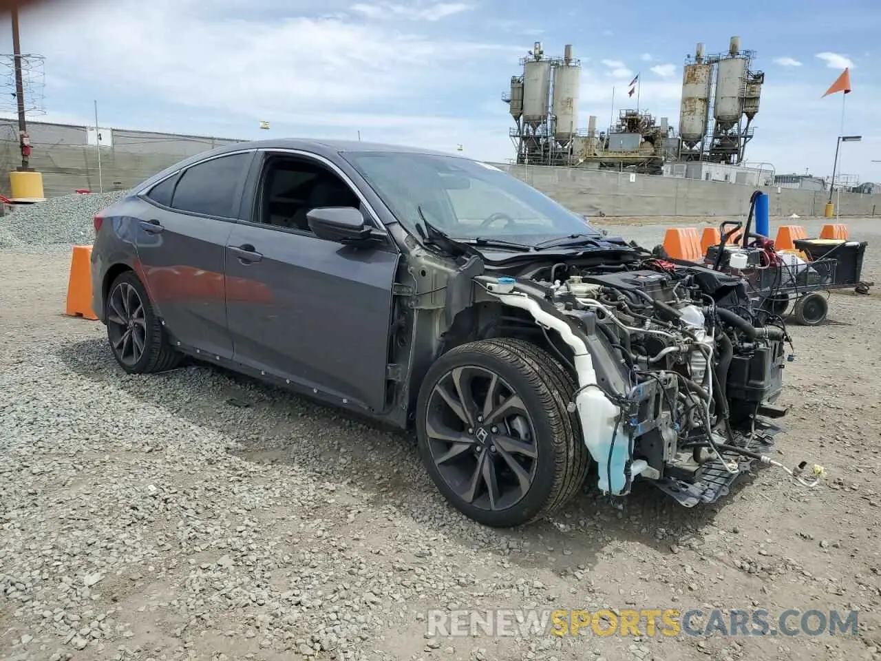 4 fotografías del automóvil dañado 2HGFC2F8XKH589083 HONDA CIVIC 2019