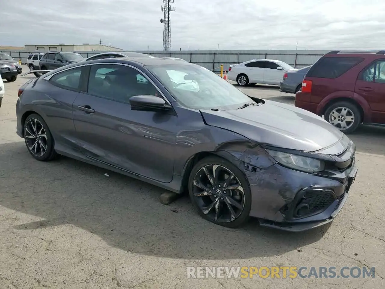 4 fotografías del automóvil dañado 2HGFC3A55KH752788 HONDA CIVIC 2019