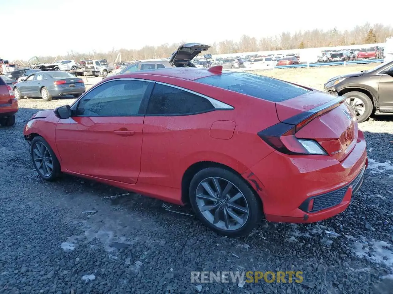 2 fotografías del automóvil dañado 2HGFC3B30KH353901 HONDA CIVIC 2019