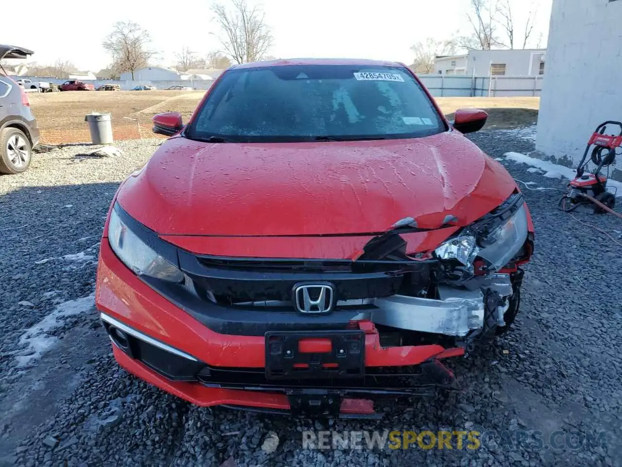 5 fotografías del automóvil dañado 2HGFC3B30KH353901 HONDA CIVIC 2019