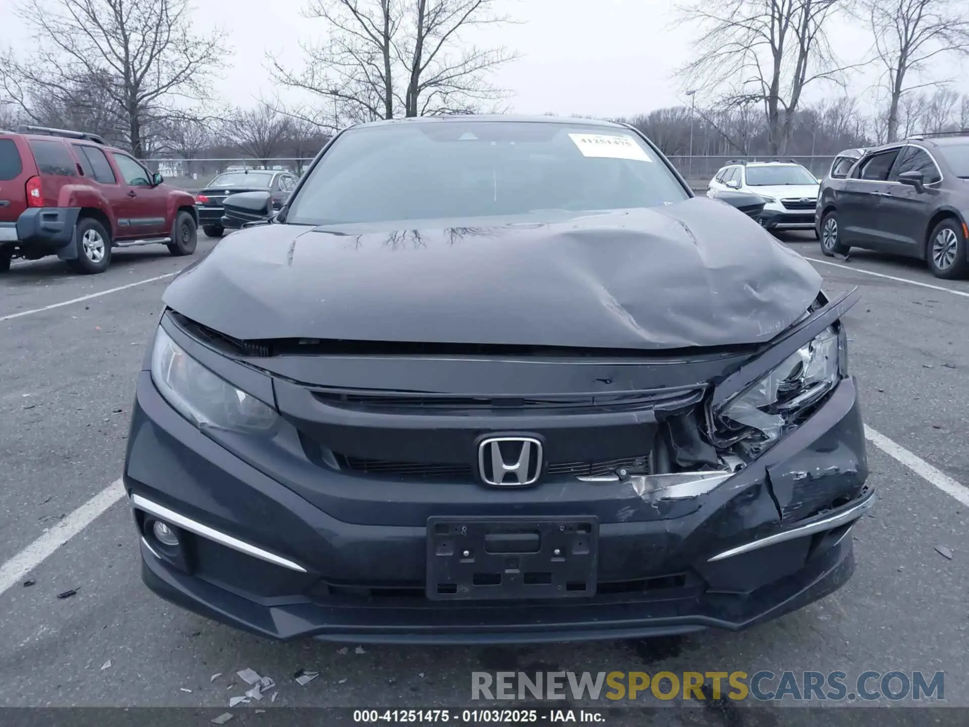 10 fotografías del automóvil dañado 2HGFC3B36KH357046 HONDA CIVIC 2019