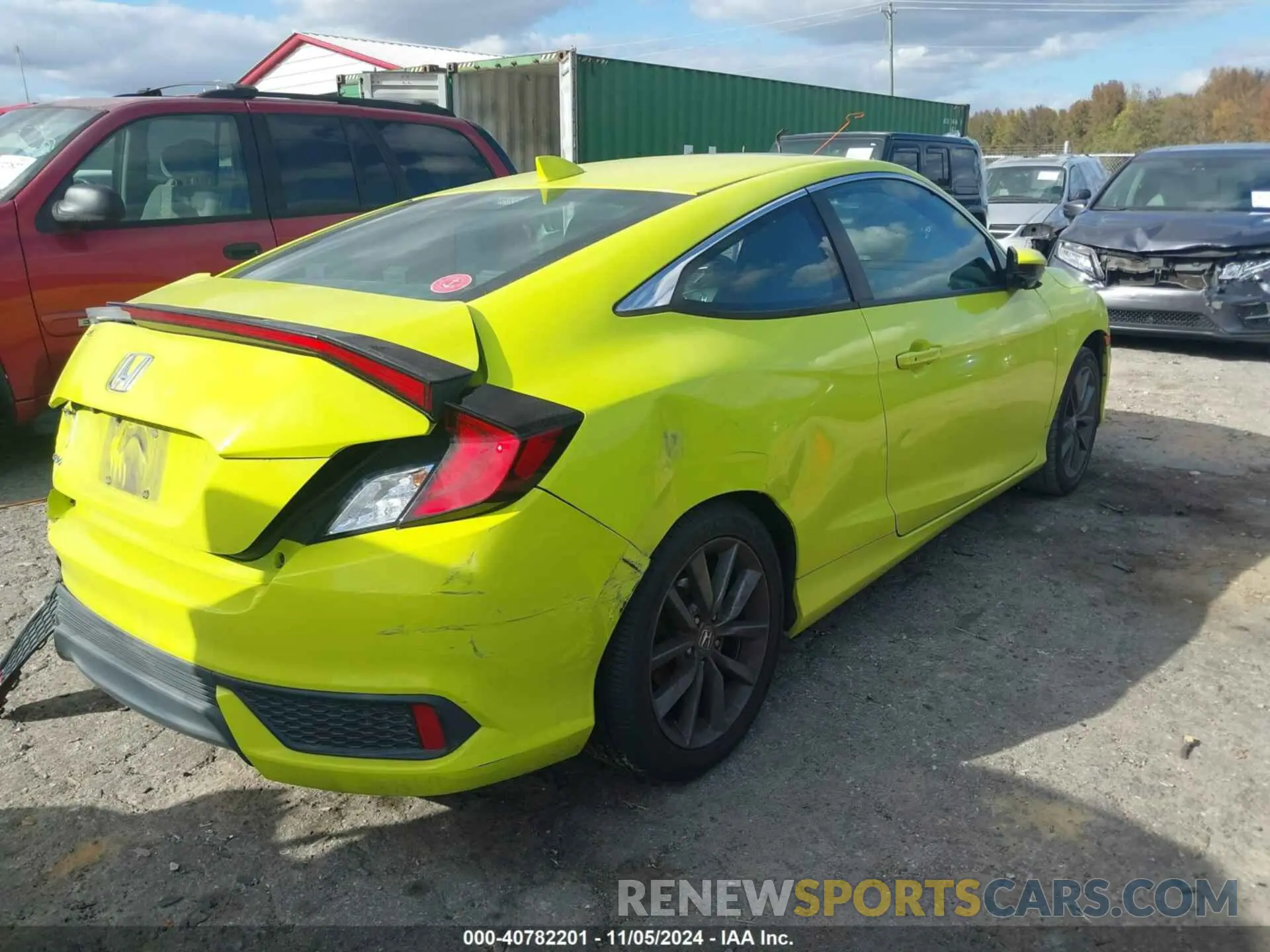 4 fotografías del automóvil dañado 2HGFC3B37KH355208 HONDA CIVIC 2019