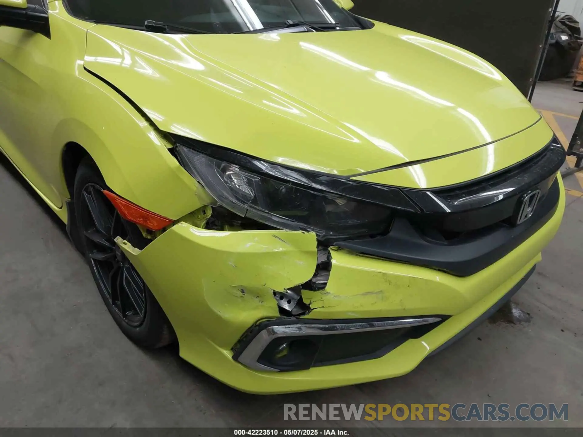 6 fotografías del automóvil dañado 2HGFC3B38KH352334 HONDA CIVIC 2019