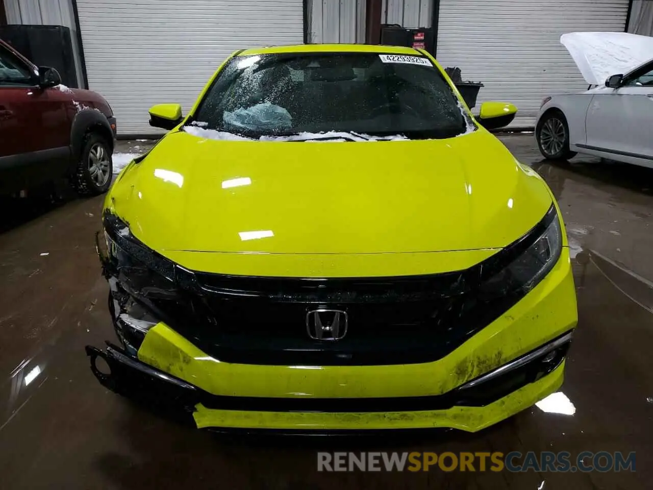 5 fotografías del automóvil dañado 2HGFC3B39KH352973 HONDA CIVIC 2019