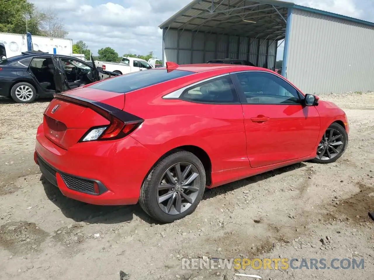 3 fotografías del automóvil dañado 2HGFC3B3XKH350486 HONDA CIVIC 2019
