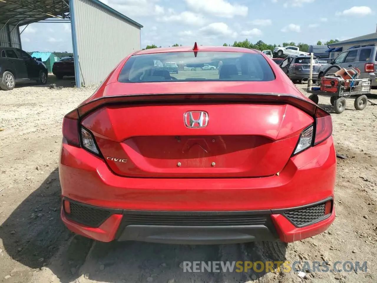 6 fotografías del automóvil dañado 2HGFC3B3XKH350486 HONDA CIVIC 2019