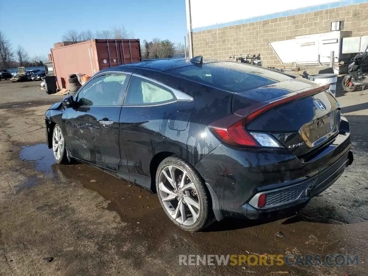 2 fotografías del automóvil dañado 2HGFC3B93KH354111 HONDA CIVIC 2019