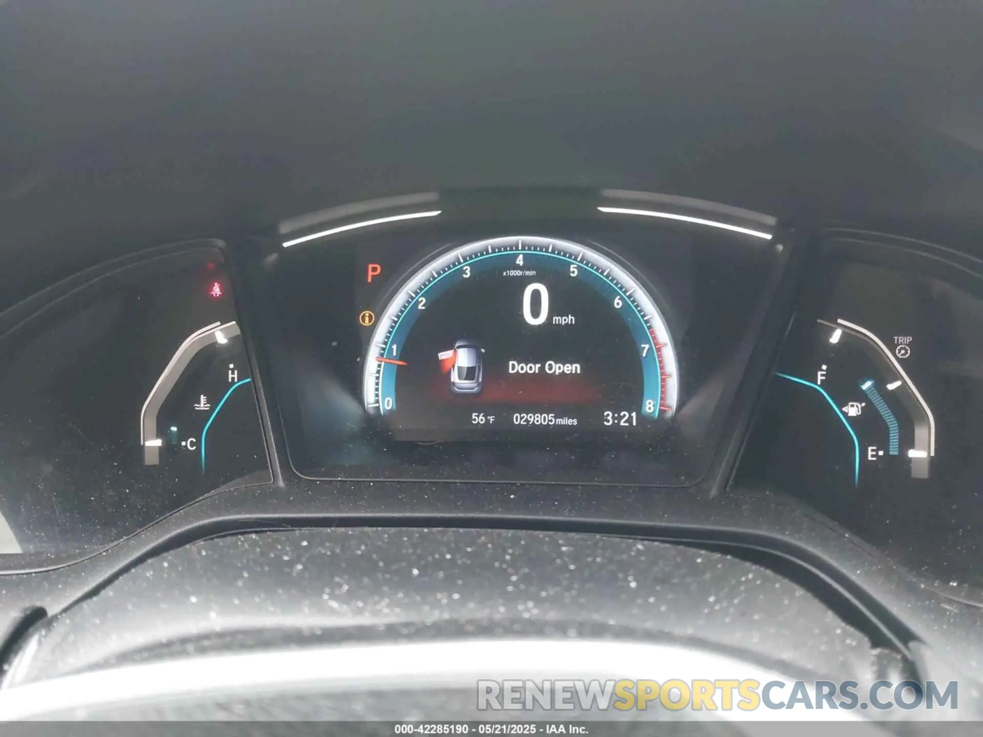 7 fotografías del automóvil dañado 2HGFC4B65KH309778 HONDA CIVIC 2019