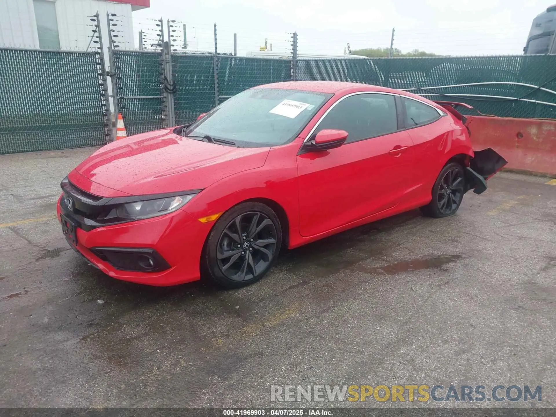 2 fotografías del automóvil dañado 2HGFC4B80KH303422 HONDA CIVIC 2019