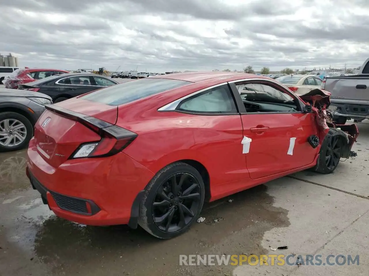 3 fotografías del automóvil dañado 2HGFC4B82KH310291 HONDA CIVIC 2019