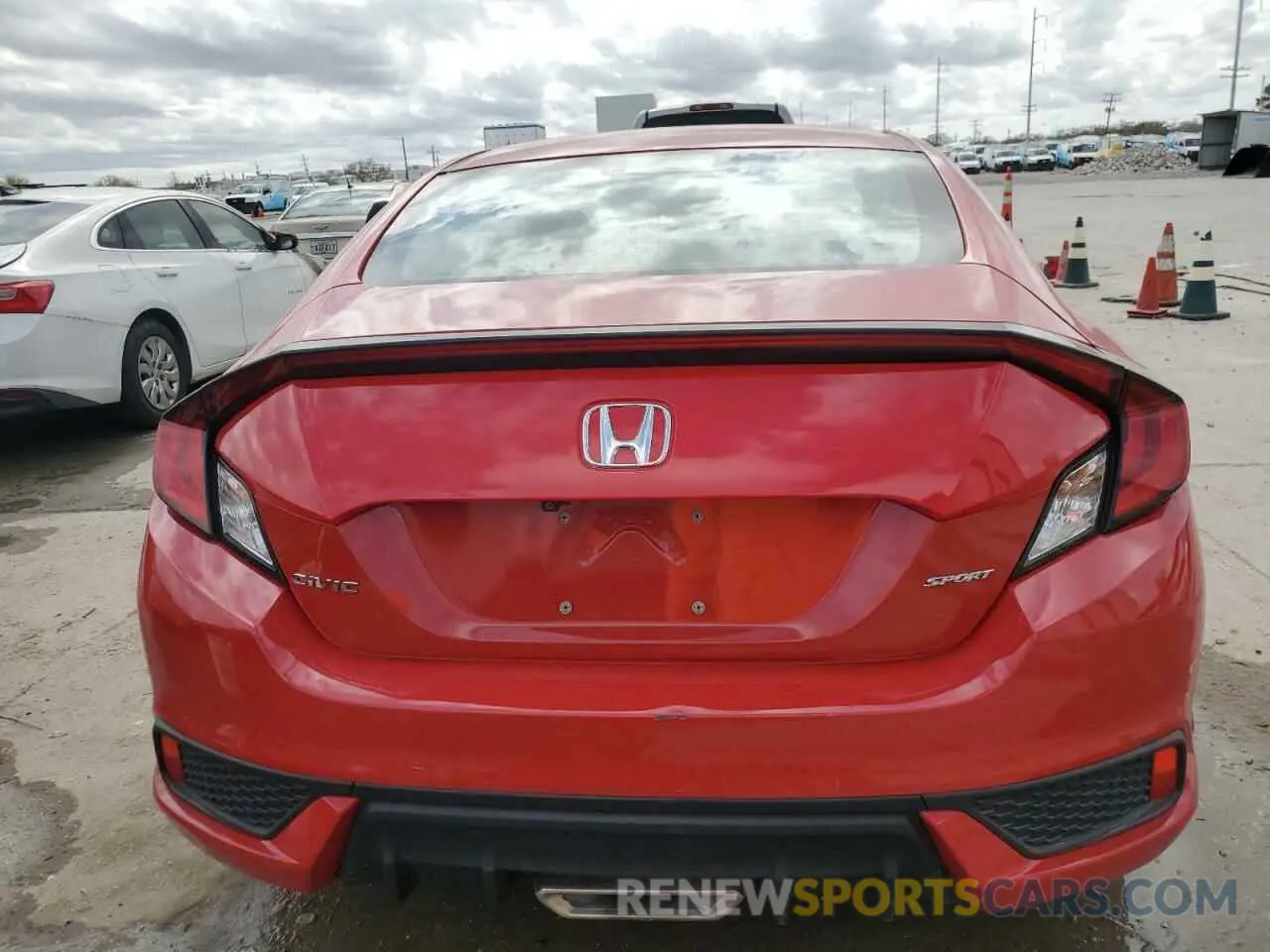 6 fotografías del automóvil dañado 2HGFC4B82KH310291 HONDA CIVIC 2019
