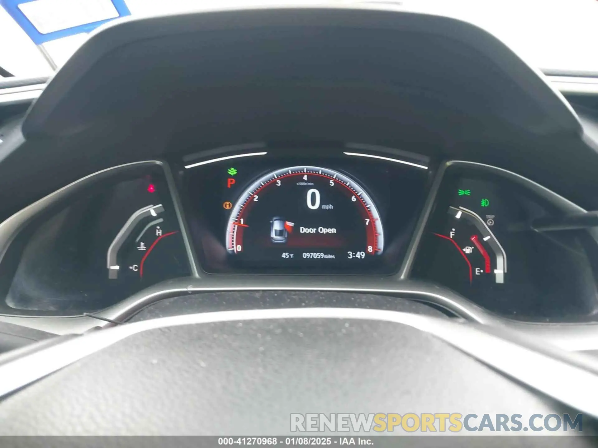 7 fotografías del automóvil dañado 2HGFC4B84KH305027 HONDA CIVIC 2019