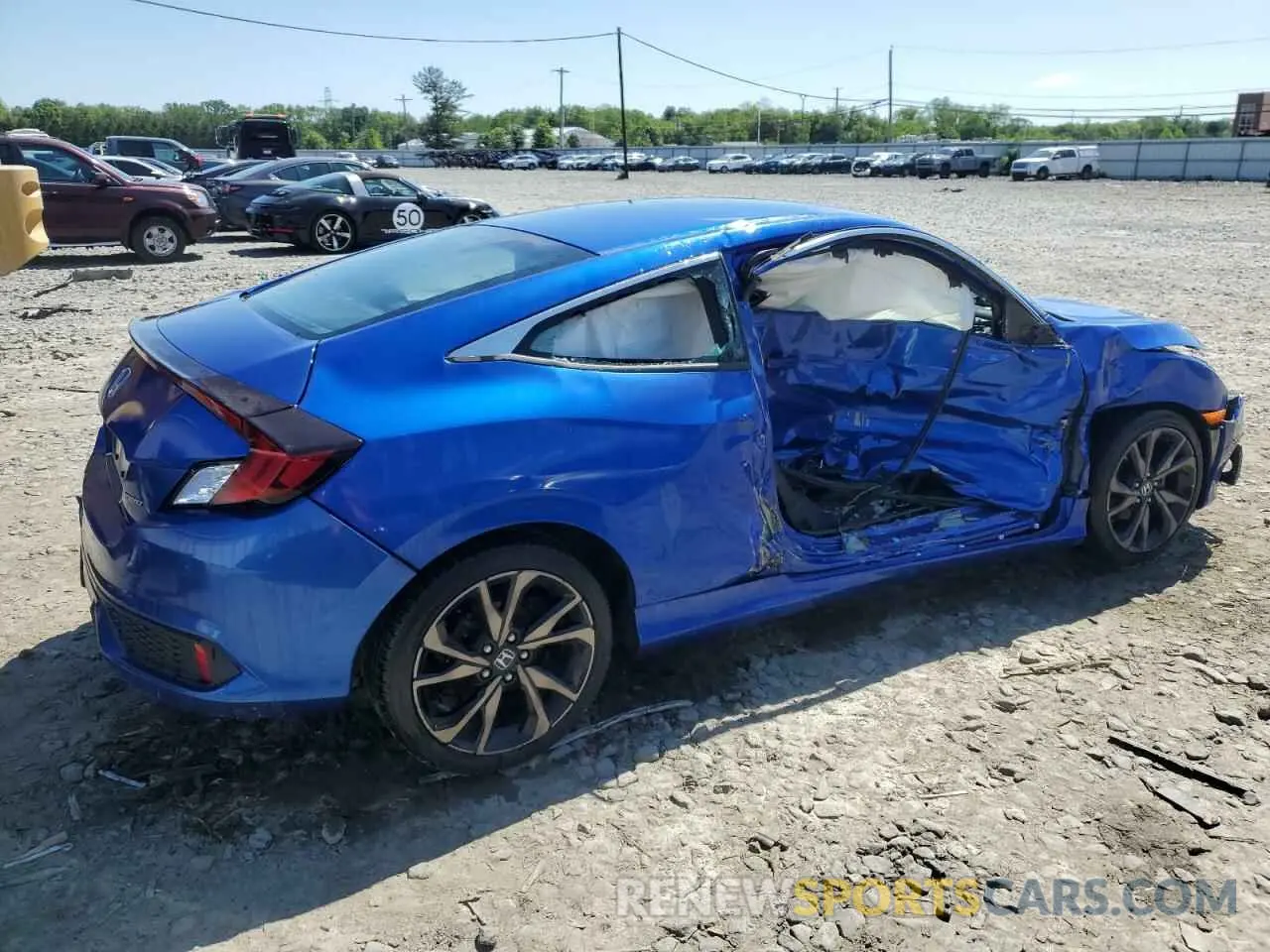 3 fotografías del automóvil dañado 2HGFC4B8XKH300429 HONDA CIVIC 2019