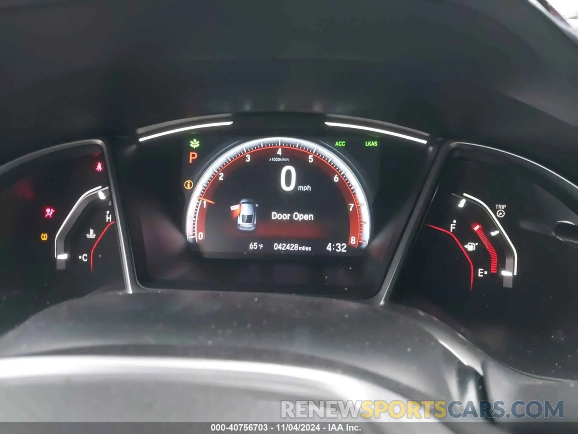 7 fotografías del automóvil dañado 2HGFC4B8XKH304089 HONDA CIVIC 2019