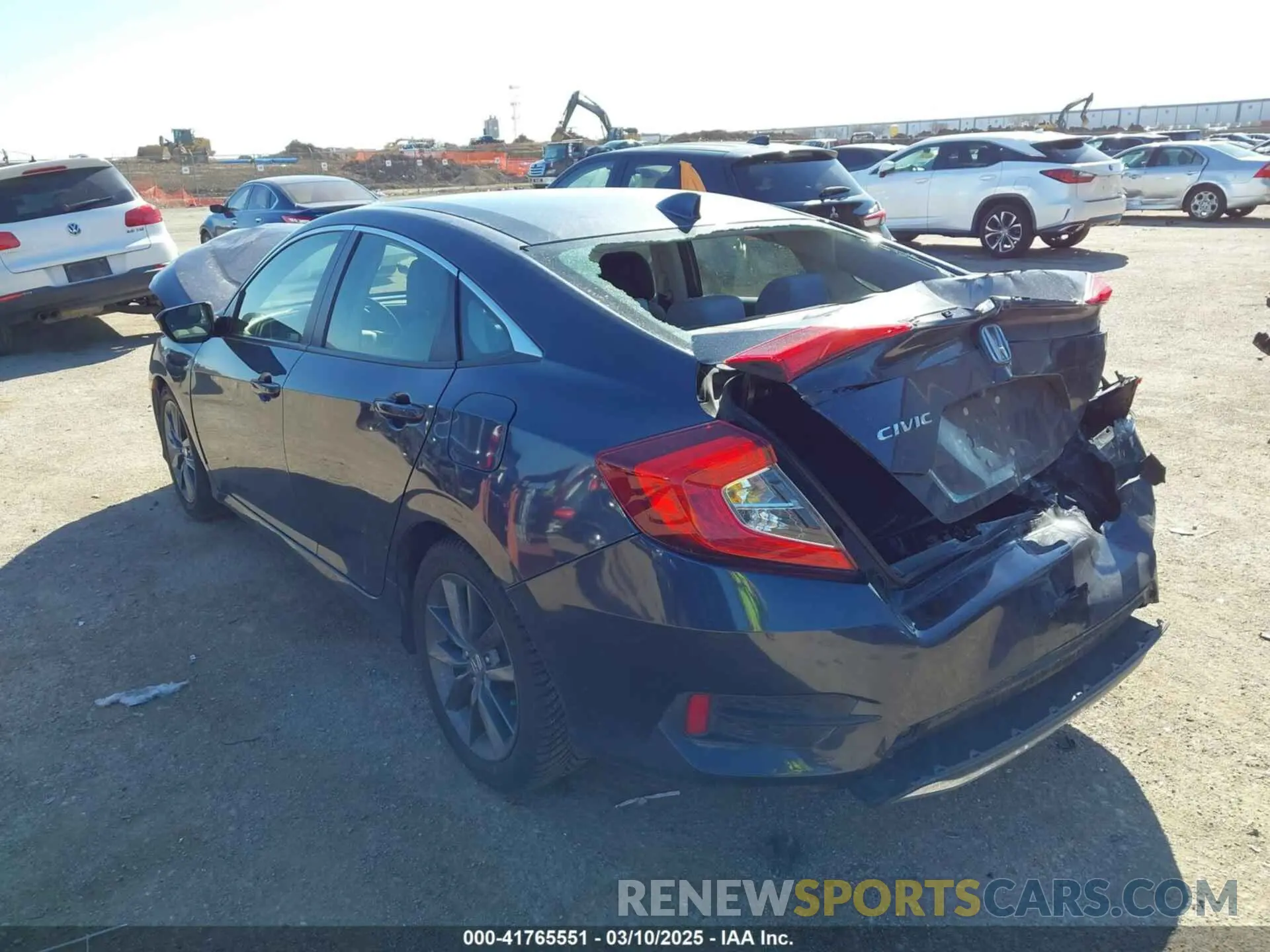 3 fotografías del automóvil dañado JHMFC1F31KX005256 HONDA CIVIC 2019