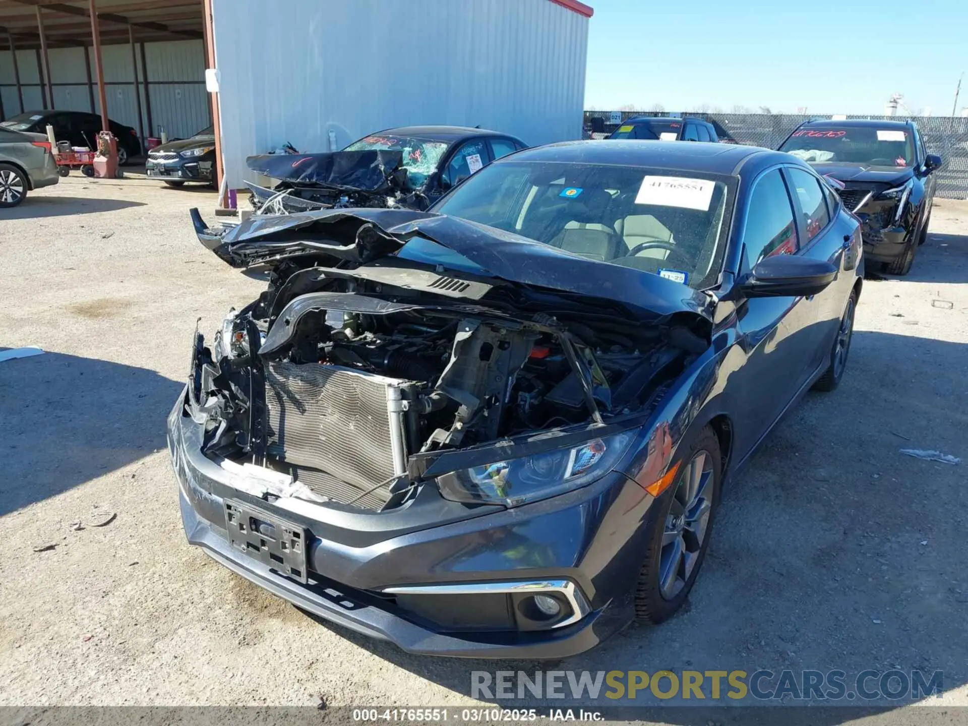 6 fotografías del automóvil dañado JHMFC1F31KX005256 HONDA CIVIC 2019