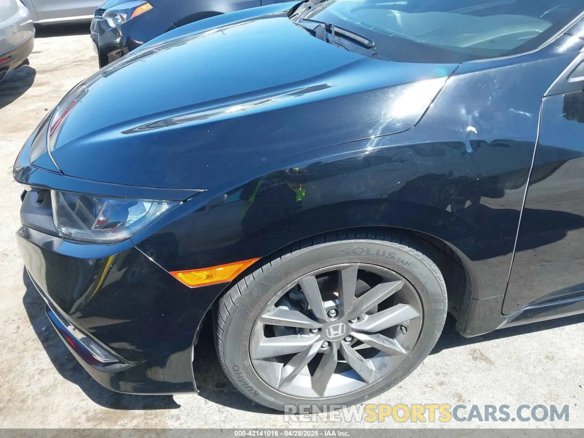 6 fotografías del automóvil dañado JHMFC1F32KX006092 HONDA CIVIC 2019