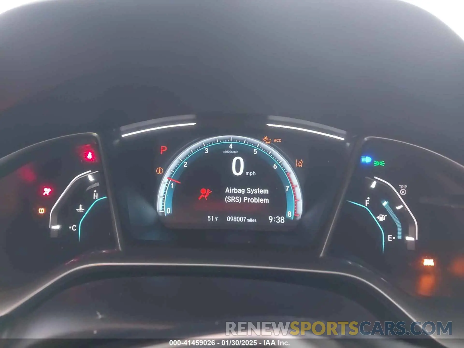7 fotografías del automóvil dañado JHMFC1F32KX011485 HONDA CIVIC 2019