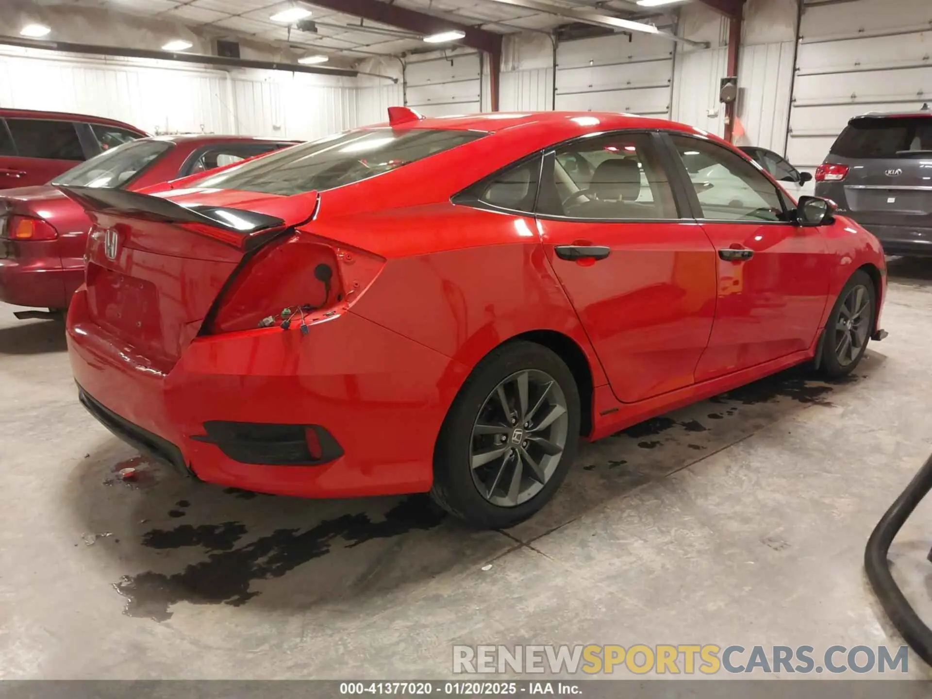 4 fotografías del automóvil dañado JHMFC1F34KX005106 HONDA CIVIC 2019