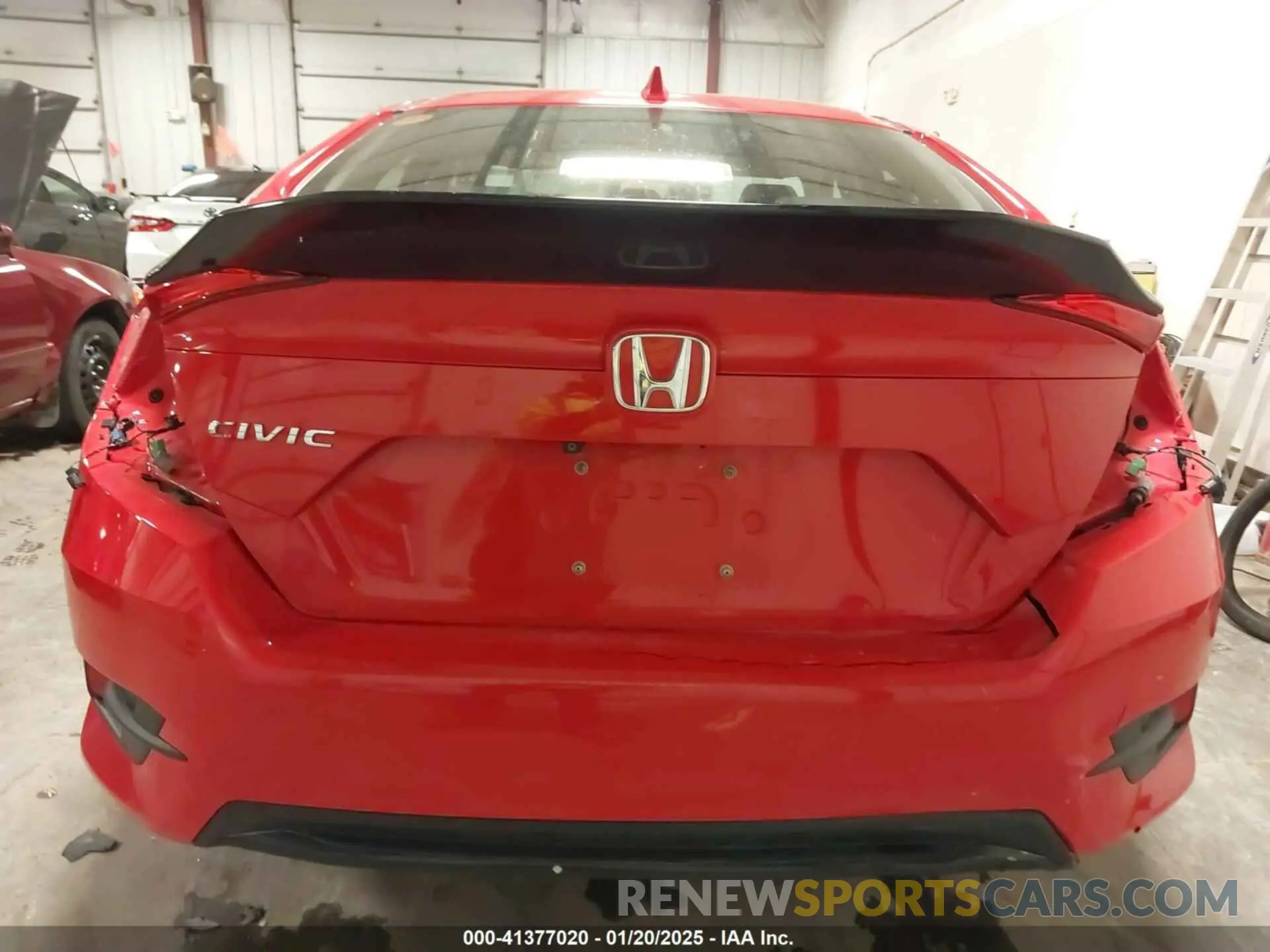 6 fotografías del automóvil dañado JHMFC1F34KX005106 HONDA CIVIC 2019