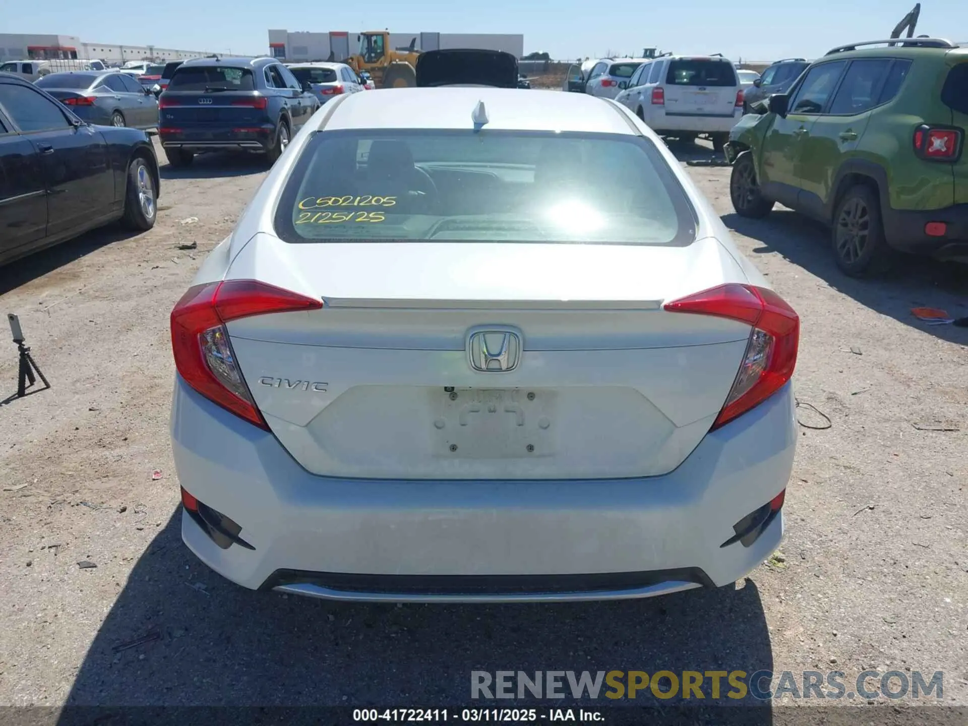 16 fotografías del automóvil dañado JHMFC1F35KX001825 HONDA CIVIC 2019