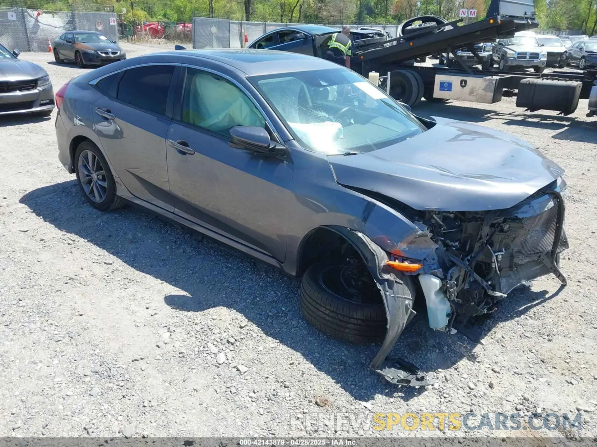 1 fotografías del automóvil dañado JHMFC1F35KX010508 HONDA CIVIC 2019