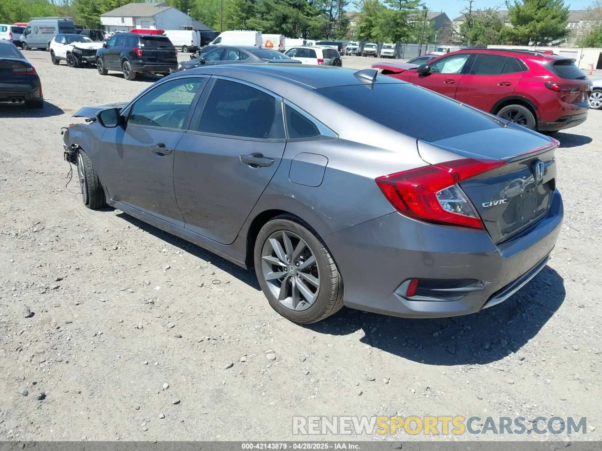 3 fotografías del automóvil dañado JHMFC1F35KX010508 HONDA CIVIC 2019