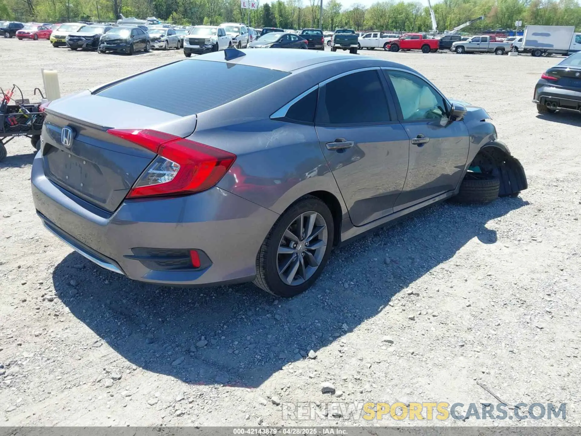 4 fotografías del automóvil dañado JHMFC1F35KX010508 HONDA CIVIC 2019