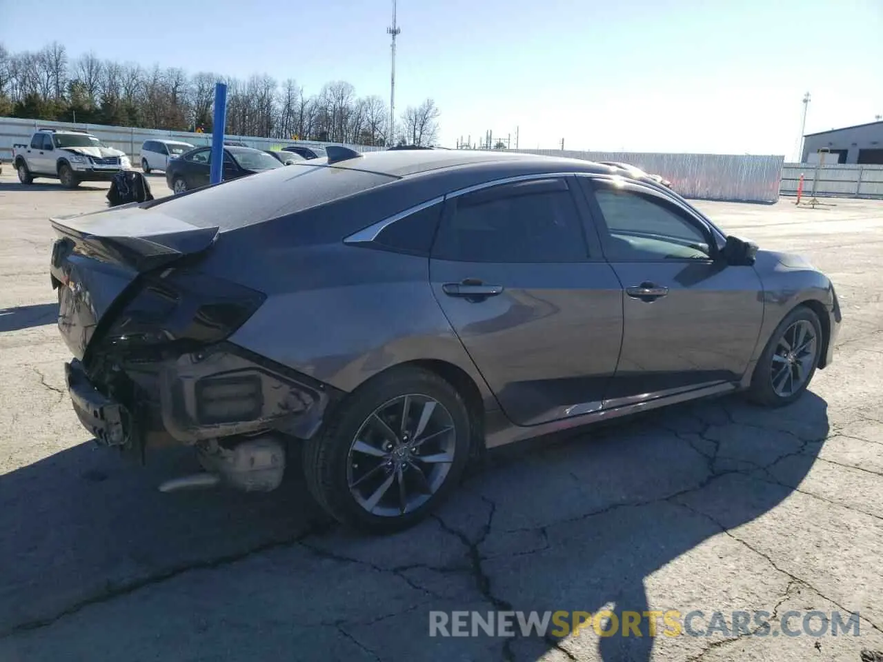 3 fotografías del automóvil dañado JHMFC1F35KX013232 HONDA CIVIC 2019