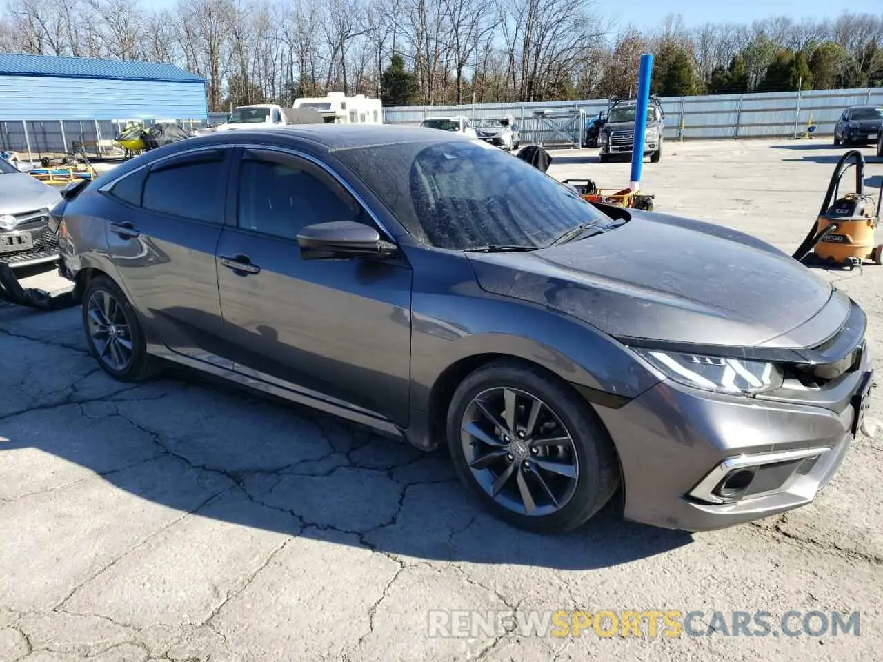 4 fotografías del automóvil dañado JHMFC1F35KX013232 HONDA CIVIC 2019