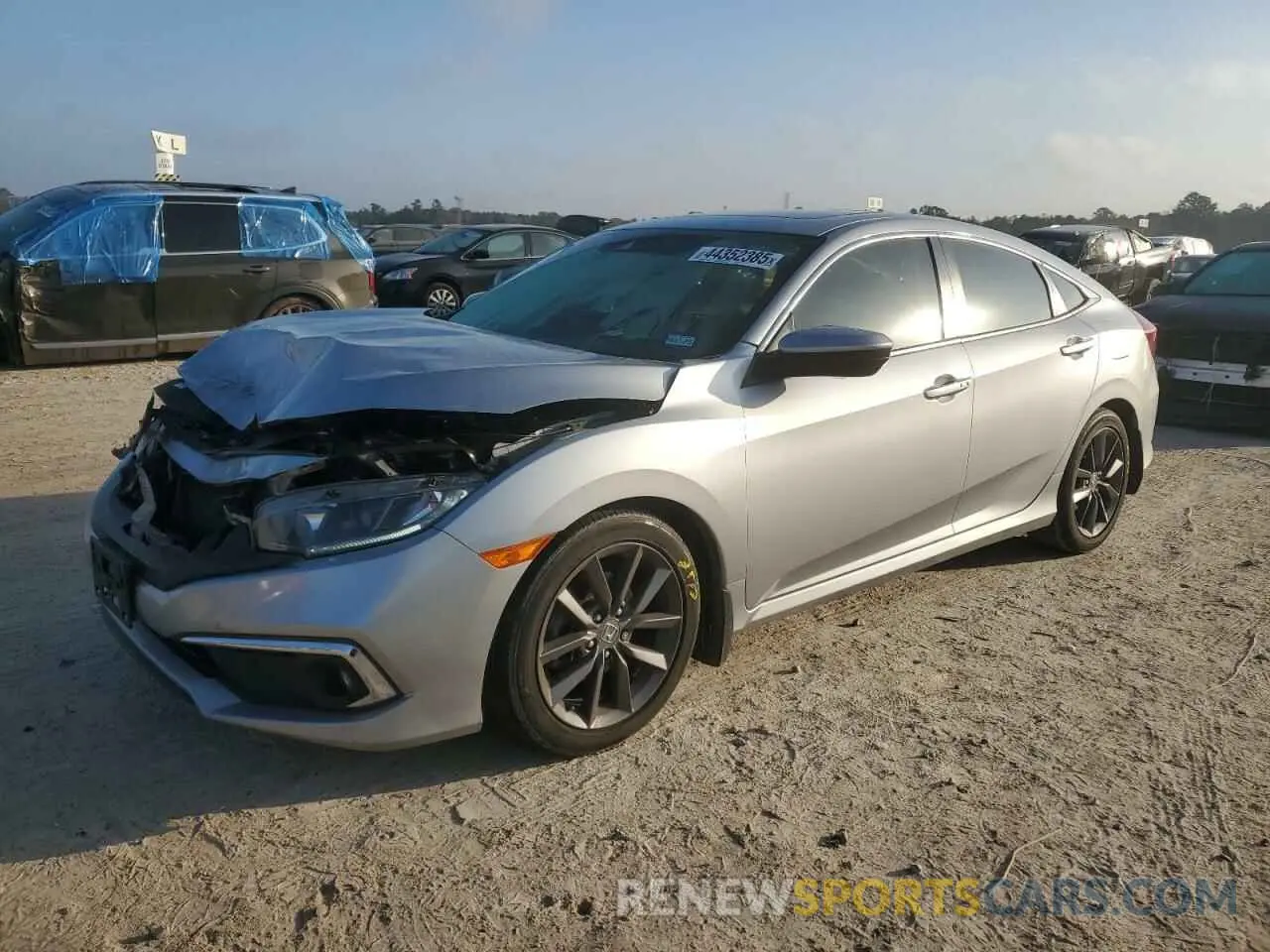 1 fotografías del automóvil dañado JHMFC1F36KX003468 HONDA CIVIC 2019