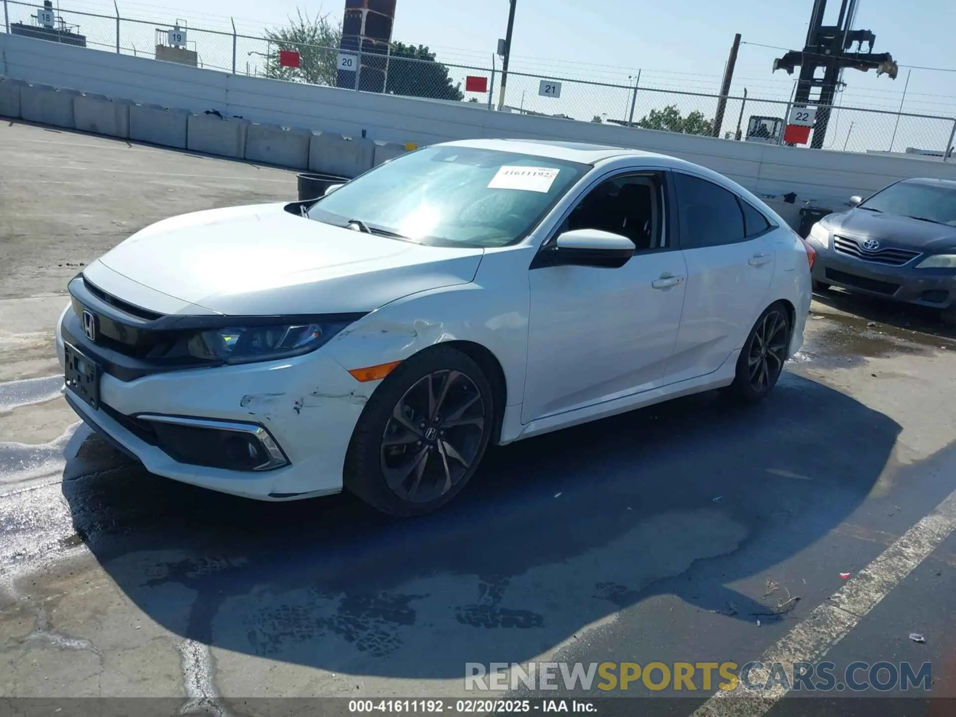 2 fotografías del automóvil dañado JHMFC1F36KX006399 HONDA CIVIC 2019