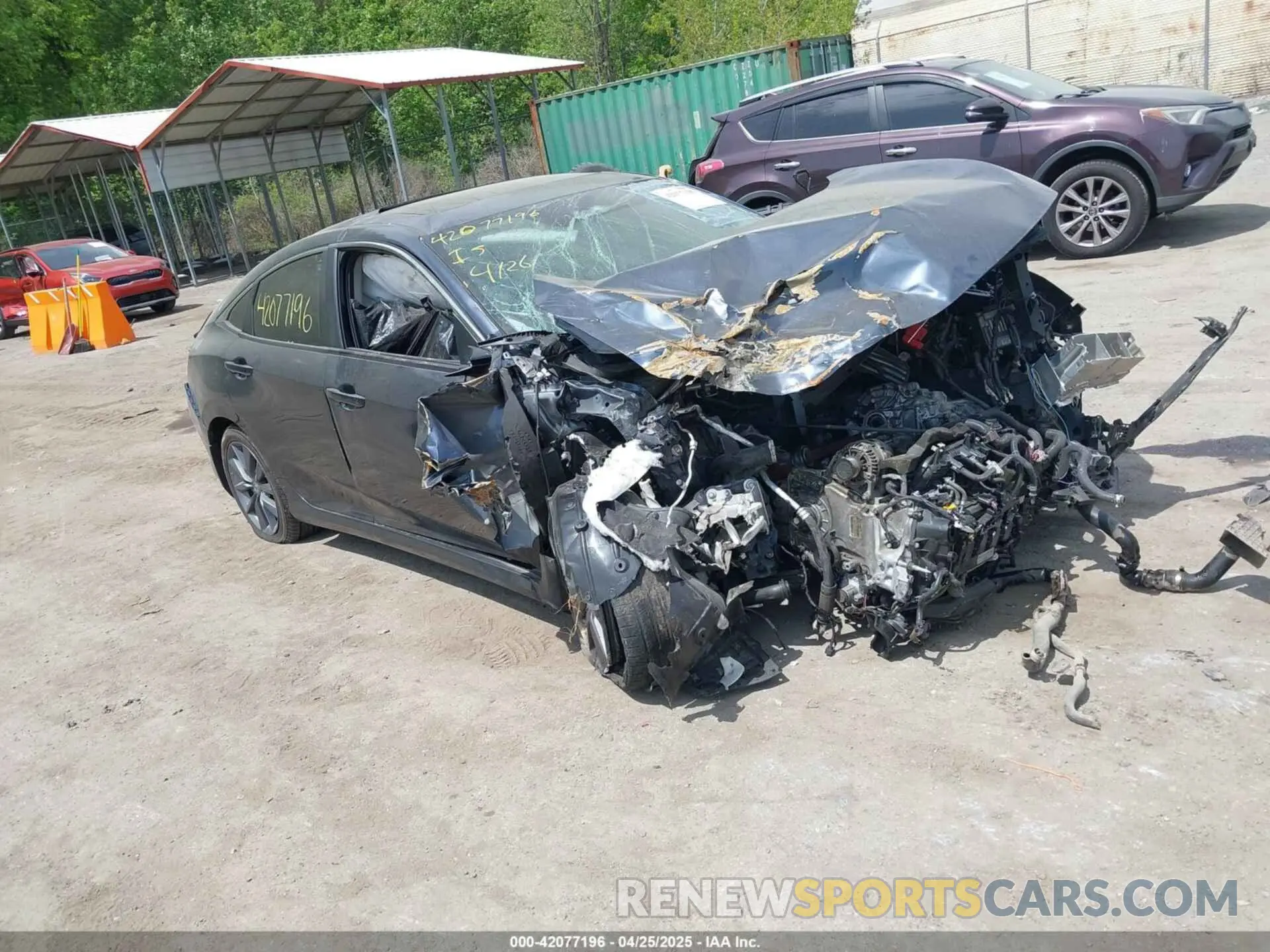 1 fotografías del automóvil dañado JHMFC1F37KX008758 HONDA CIVIC 2019