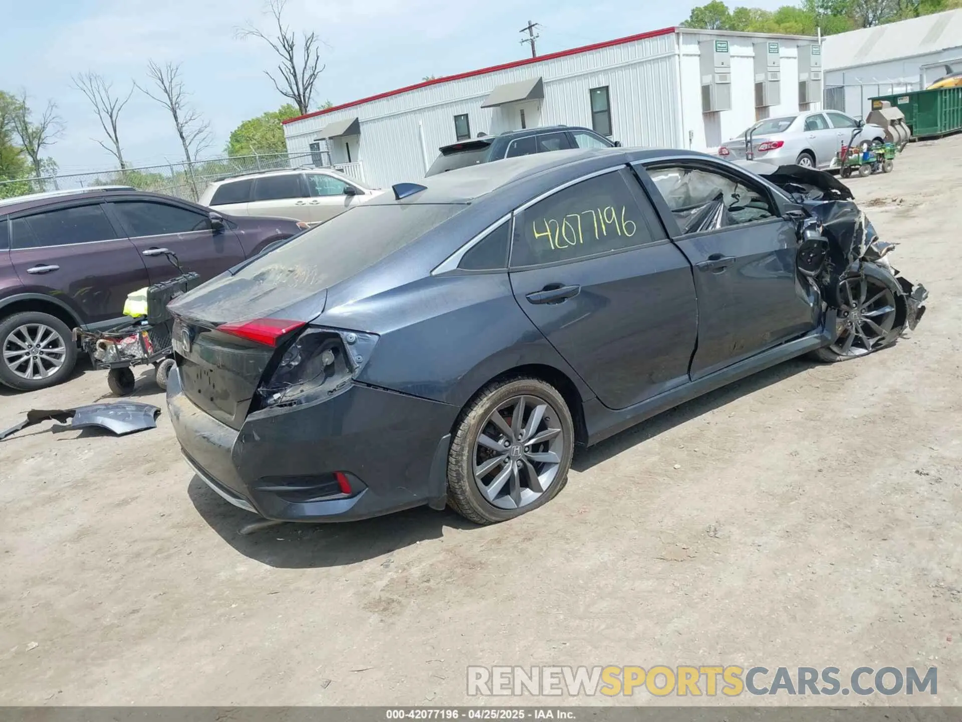 4 fotografías del automóvil dañado JHMFC1F37KX008758 HONDA CIVIC 2019