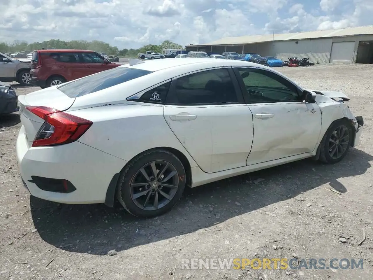 3 fotografías del automóvil dañado JHMFC1F37KX011997 HONDA CIVIC 2019