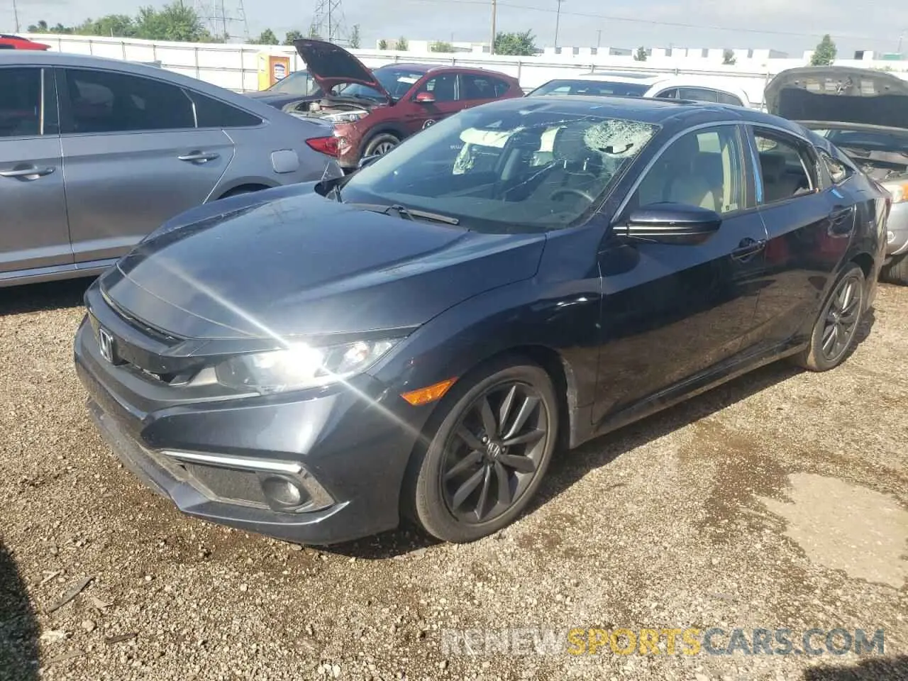 1 fotografías del automóvil dañado JHMFC1F3XKX001903 HONDA CIVIC 2019
