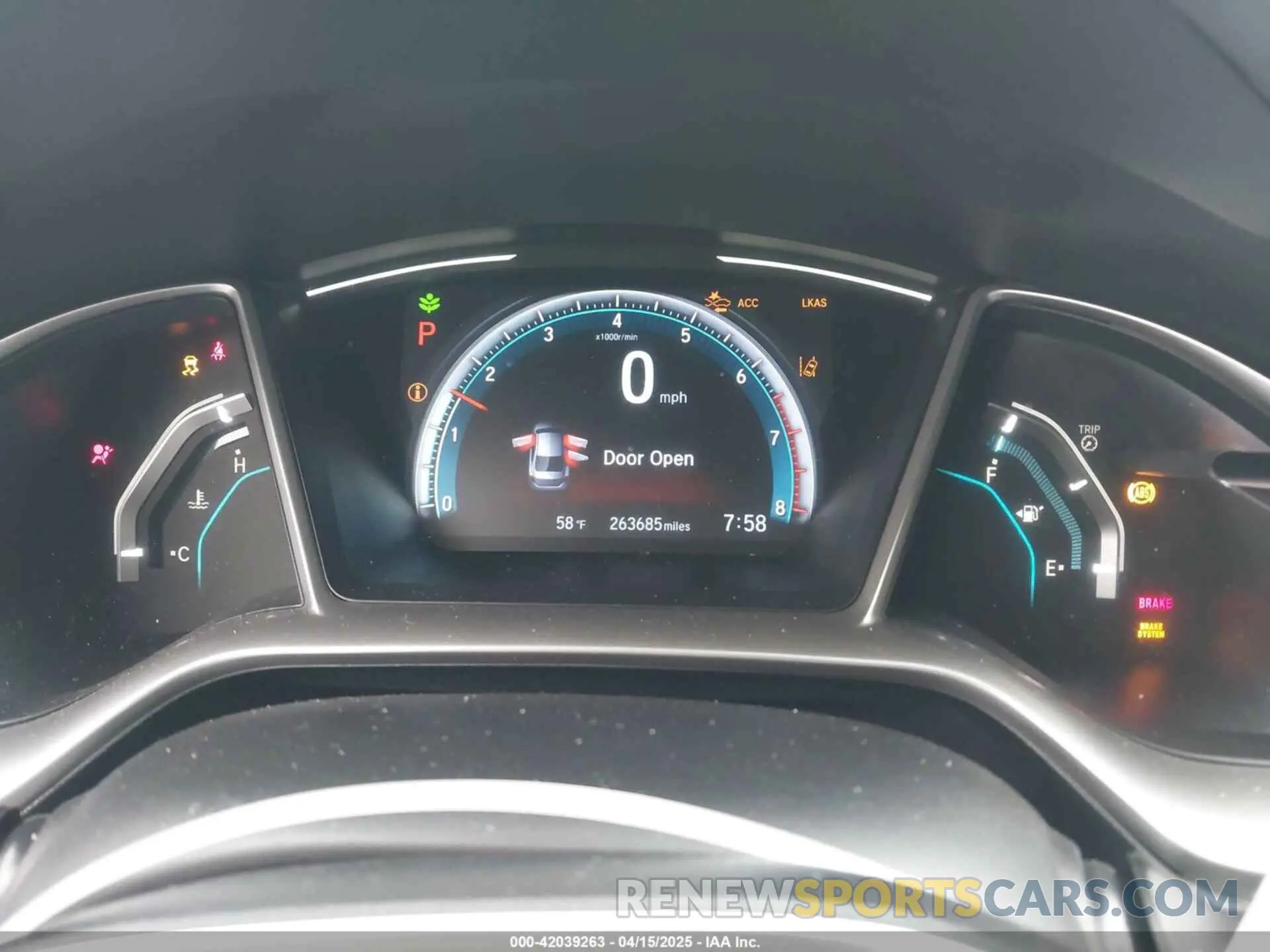 7 fotografías del automóvil dañado JHMFC1F3XKX014103 HONDA CIVIC 2019