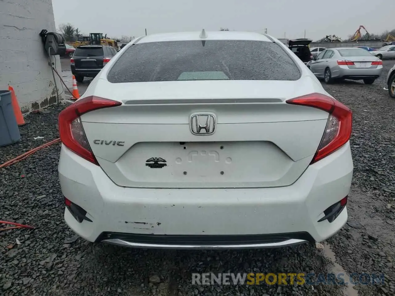 6 fotografías del automóvil dañado JHMFC1F71KX009035 HONDA CIVIC 2019