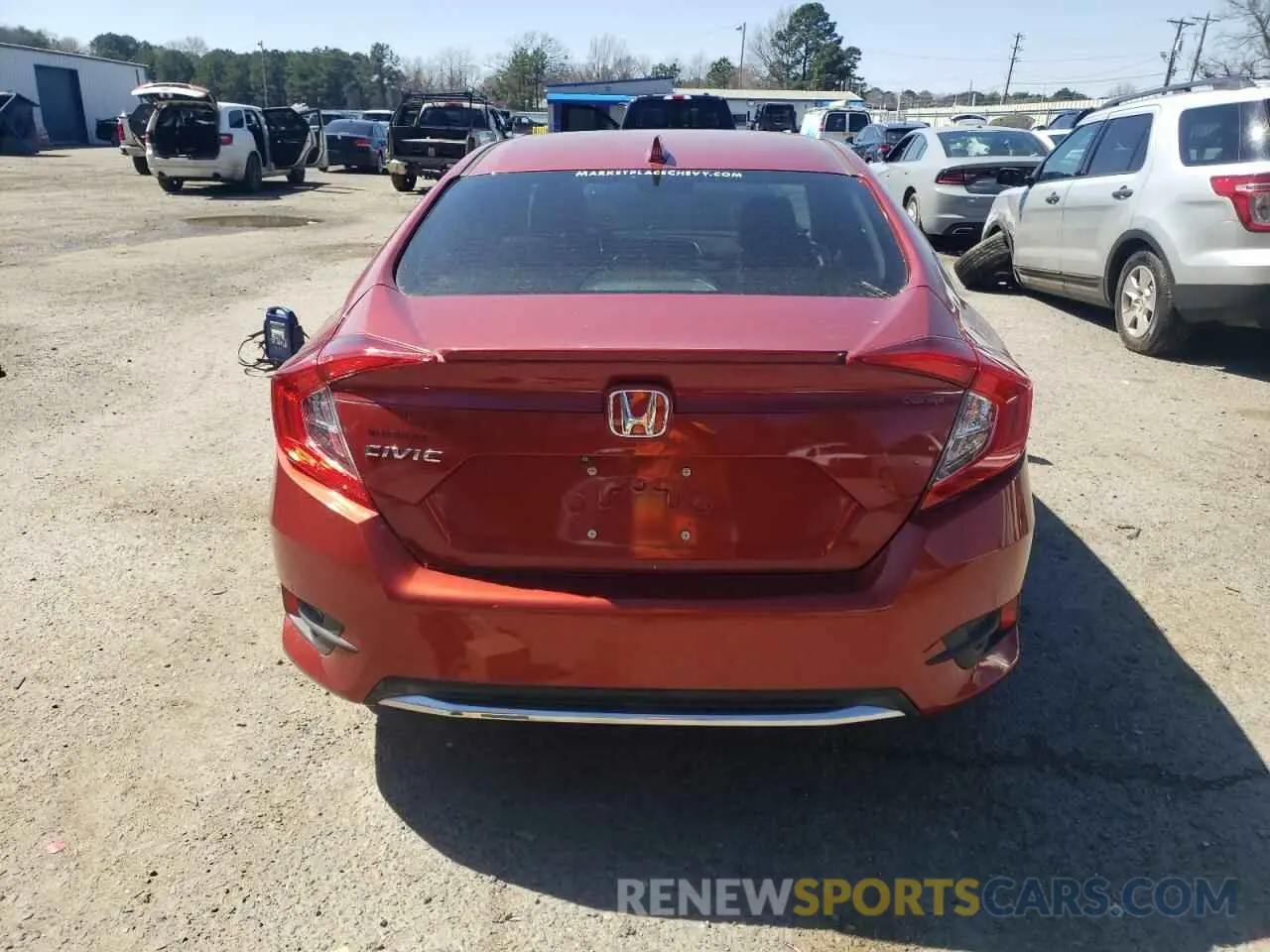 6 fotografías del automóvil dañado JHMFC1F77KX010397 HONDA CIVIC 2019