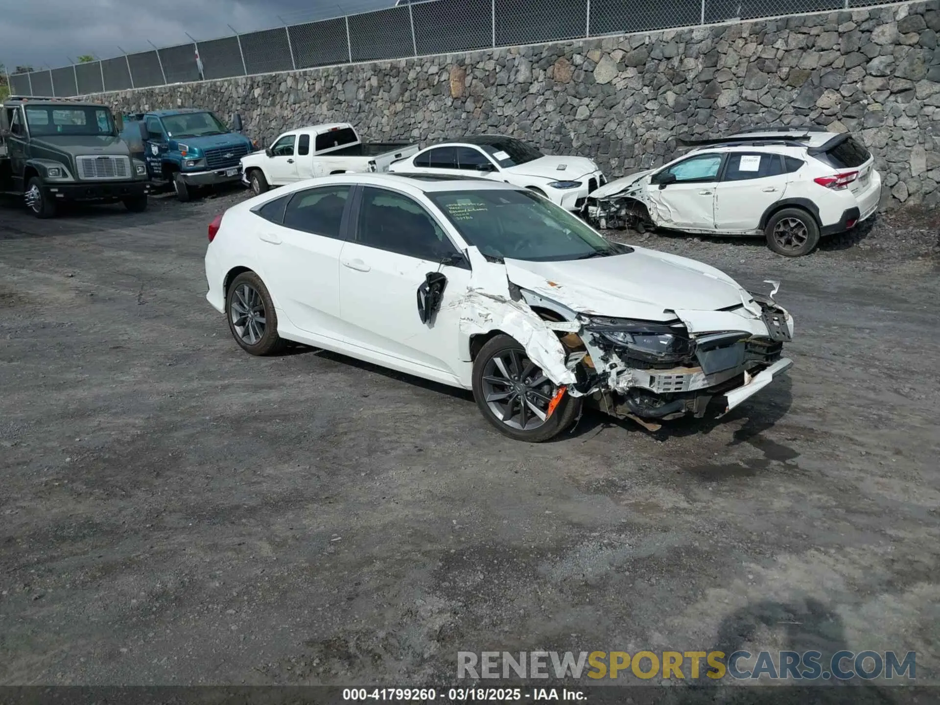 1 fotografías del automóvil dañado JHMFC1F7XKX000981 HONDA CIVIC 2019