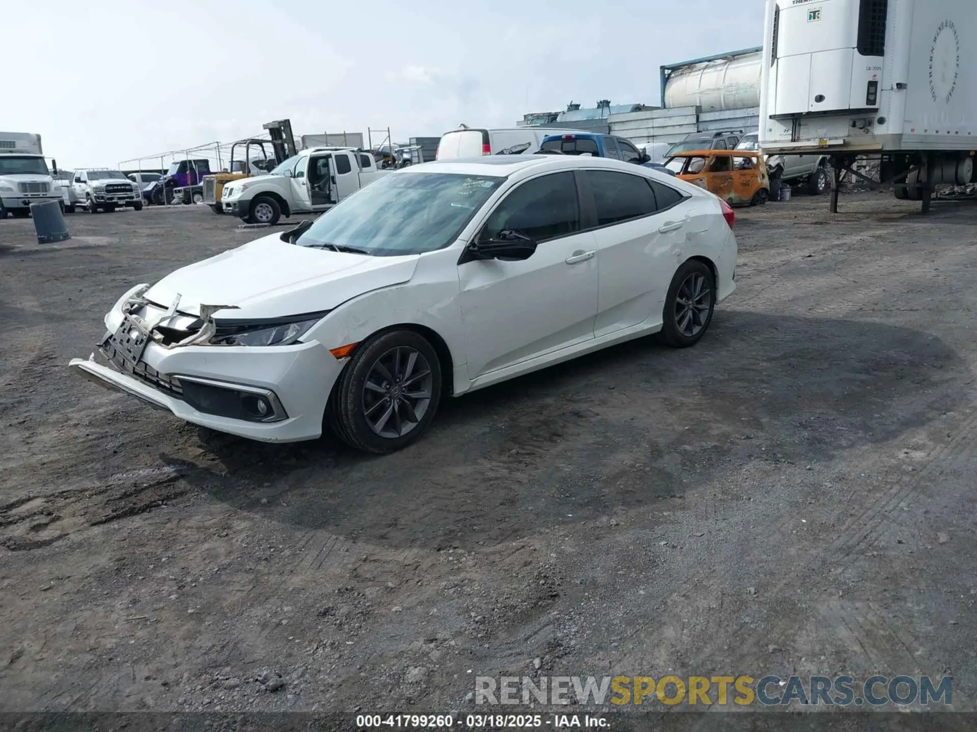 2 fotografías del automóvil dañado JHMFC1F7XKX000981 HONDA CIVIC 2019