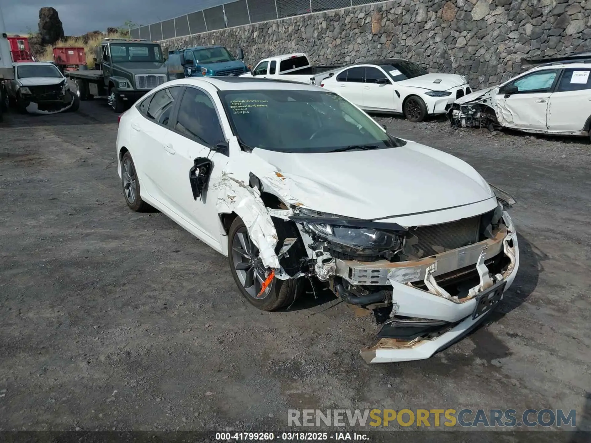 6 fotografías del automóvil dañado JHMFC1F7XKX000981 HONDA CIVIC 2019