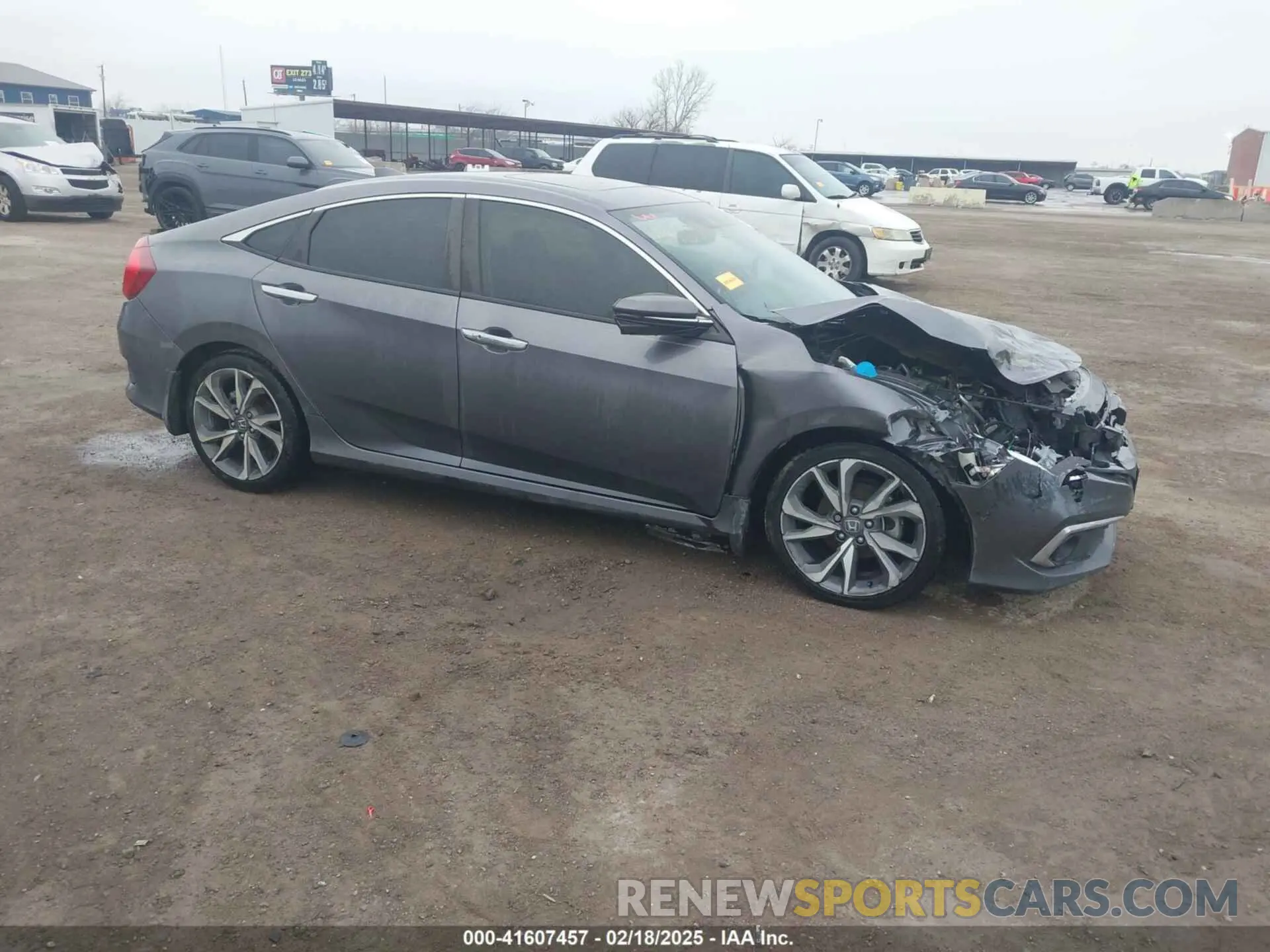 13 fotografías del automóvil dañado JHMFC1F91KX002281 HONDA CIVIC 2019