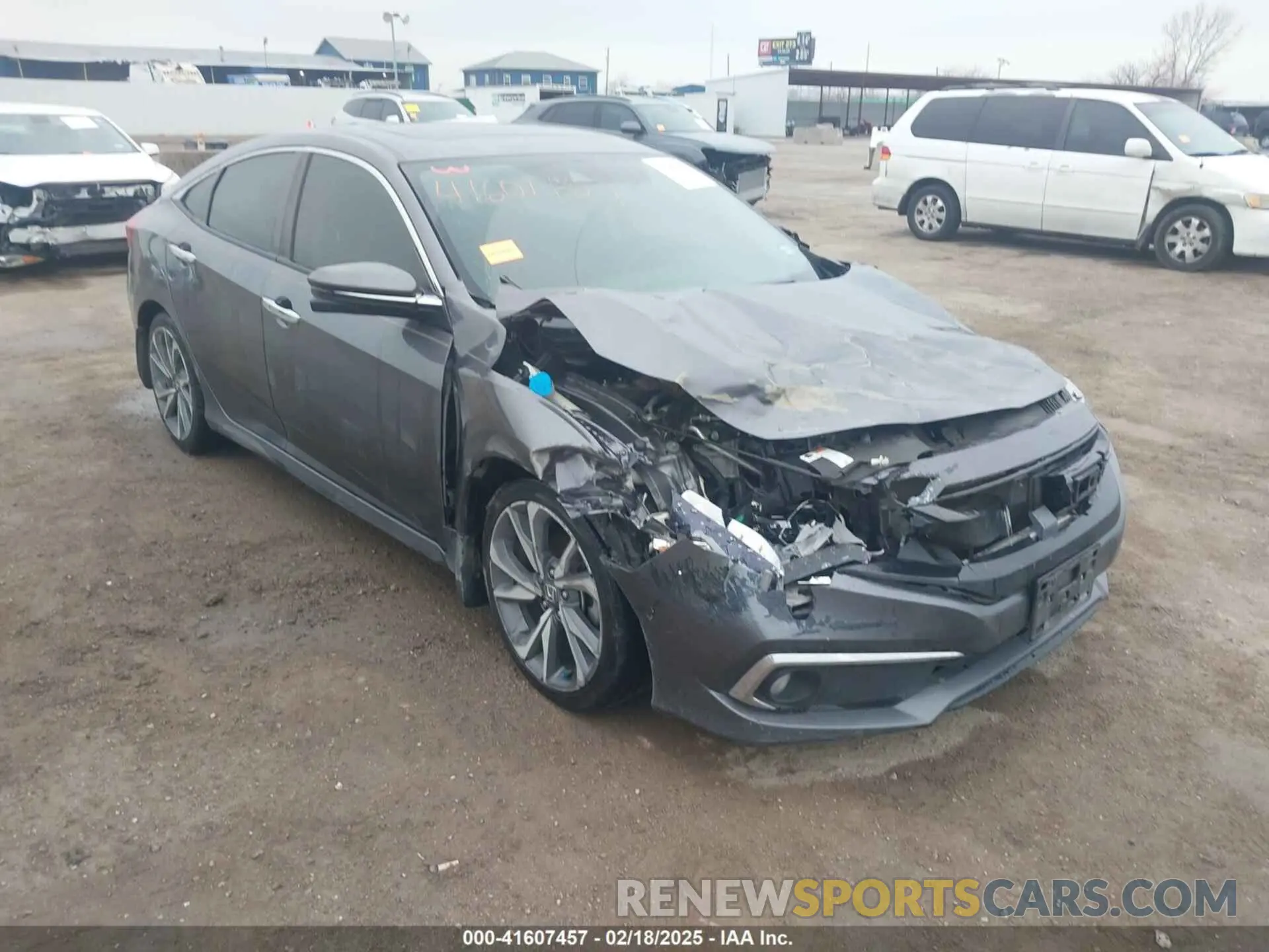 6 fotografías del automóvil dañado JHMFC1F91KX002281 HONDA CIVIC 2019
