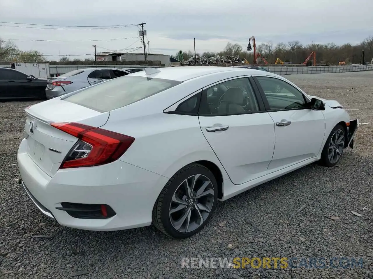 3 fotografías del automóvil dañado JHMFC1F96KX014491 HONDA CIVIC 2019